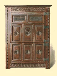 Armario de roble galés, 1904