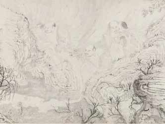 Los dieciséis Luohans, 1667