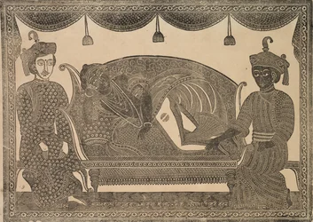 Pintura Kalighat, 1800s