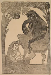 Radha Stroking Krishna