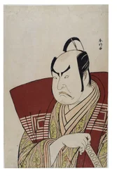 Busto del actor de kabuki Ichikawa Danzo IV en el papel de Fuwa Banzaemon