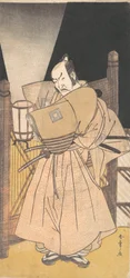 Ichikawa Danzo IV en el papel de un samurái, ca. 1785