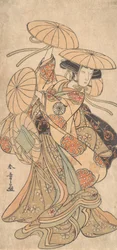 Actor de Kabuki Nakamura Tomijuro I en un Papel de Danza Femenina, ca. 1777