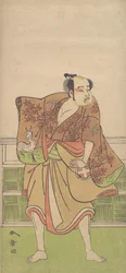 Otani Hiroemon en el papel de Gokumon no Shobei, 9º mes, 1774