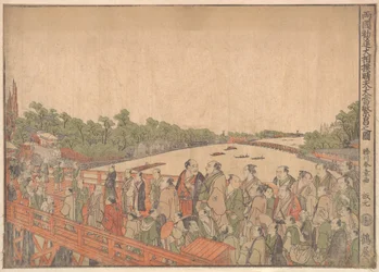 Ryogoku Kanjin Osumo sei-ten oatari hanjo no zu