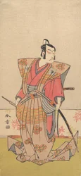 El actor Ichikawa Danjuro V como samurái, 1771-72