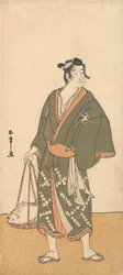 El actor Otani Hiroemon III como un vendedor de pescado, 1726-1792