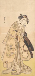 El cuarto Iwai Hanshiro como mujer, ca. 1779