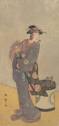 El cuarto Iwai Hanshiro como una mujer Onnadate Kyokaku, ca. 1787-90