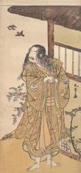 El noveno Ichimura Uzaemon en el papel de Shunkan, ca. 1778