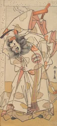 El segundo Nakajima Mihoemon en el papel de Sadaijin Jihei, 1776