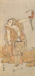 El segundo Nakamura Juzo como un Yakko, 1773 o 1774