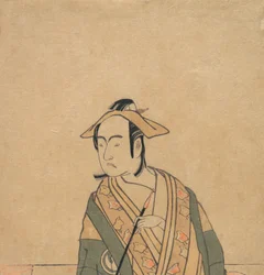El tercer Sawamura Sojuro en el papel de Soga no Juro, ca. 1779