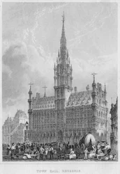 Ayuntamiento, Bruselas, 1850