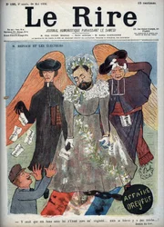 Caso Dreyfus - M. Reinach y los electores - Portada de la revista satírica 