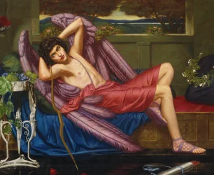 Amor en la ociosidad (óleo sobre lienzo)