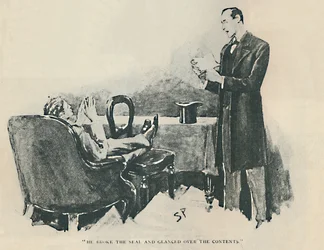 Rompió el sello y miró el contenido, 1892