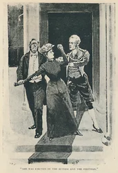 Fue expulsada por el mayordomo y el lacayo, 1892