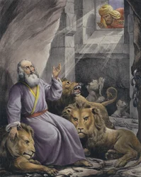 Daniel en el foso de los leones