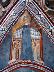 Representación de la Virgen María Madre de la Iglesia (fresco)