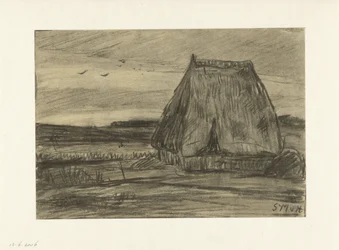 Paisaje con cabaña