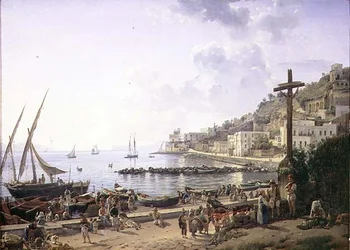 La bahía de Mergellina, Nápoles