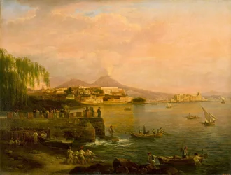 Vista de Nápoles desde Villa Reale