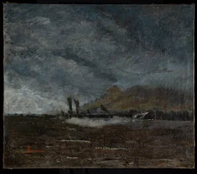 Locomotora (óleo sobre lienzo)