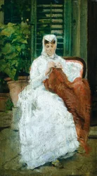 Dama cosiendo