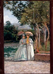 El paseo en el jardín