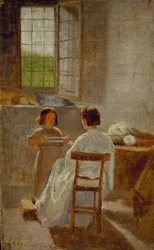Educación laboral, c.1863 (óleo sobre lienzo)