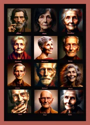 Años de vida moldeados por la IA: retratos de la intemporalidad