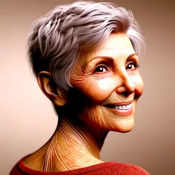 Margaret-"Años de vida formados por la IA: retratos de la intemporalidad"