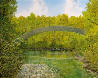 Puente sobre el estanque