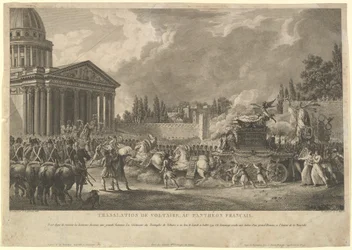 Traslado de Voltaire al Panteón Francés