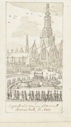 Entierro de Jacob van Heemskerck en Oude Kerk en Amsterdam, 1607