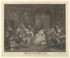 Matrimonio a la moda, Placa IV, 1 de abril de 1745