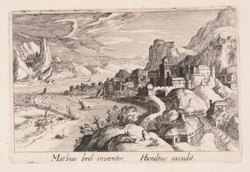 Valle del río Alpino, de Topographia Variarum Regionum