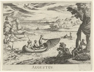 Agosto Agosto (título sobre objeto) Doce meses (título de la serie)