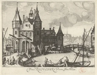 Vista de la Primera Puerta de Reguliers, en Ámsterdam