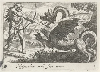 Hércules mata al dragón Ladón