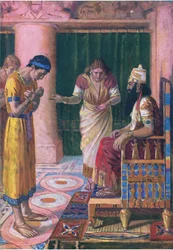 Daniel en la corte de los reyes, del Libro de imágenes de la Biblia publicado por Thomas Nelson