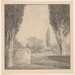 Paisaje con muro y ciprés
Memoria (título original)