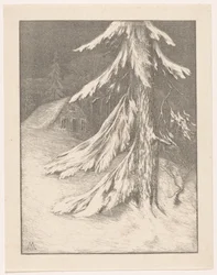 Abeto en paisaje nevado
Invierno (título original)