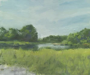 Playa de Burying Hill, 2013 (óleo sobre lienzo)