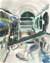 Centro comercial, 2019 (acuarela sobre papel)