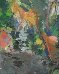 Camino del bosque nº 20 20 (acrílico sobre lienzo)