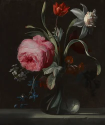 Flores en un jarrón