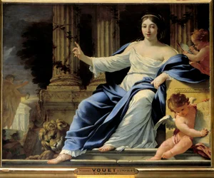 Eloquencia. Representación de Polimnia, musa de la Eloquencia