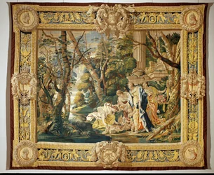 Moisés salvado de las aguas ...